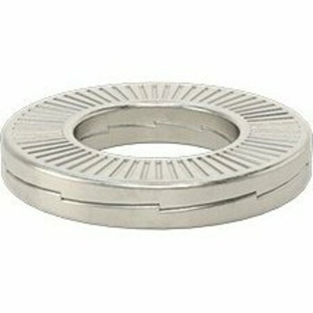 BSC PREFERRED 316 Stainless Steel Wedge Lock Washer for 1/4 Screw Size 0.28 ID 0.53 OD, 5PK 91812A429